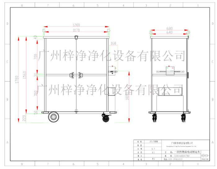 一次性物品電動轉(zhuǎn)運車設(shè)計方案圖