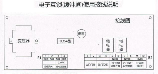 電子互鎖裝置(緩沖間)使用接線說明